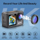 กล้องกันน้ำ กล้อง 5K จอสัมผัส เมนูไทย AUSEK AT-S81TR Action Camera เซ็นเซอร์ SONY