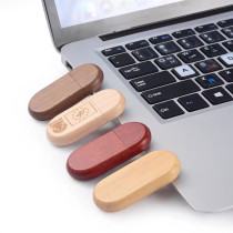 แฟลชไดรฟ์ไม้จริง Wooden usb flash drive เลือกความจุได้ สกรีนโลโก้ได้ พร้อมกล่องไม้